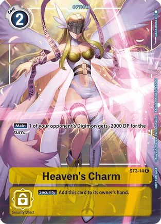 Heaven's Charm - ST3-14 (Tamer's Evolution Box) (ST3-14) - Starter Deck 03: Heaven's Yellow Foil