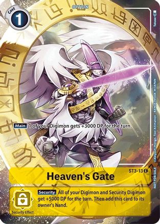 Heaven's Gate - ST3-13 (Tamer's Evolution Box) (ST3-13) - Starter Deck 03: Heaven's Yellow Foil