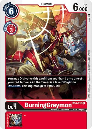 BurningGreymon (BT4-013) - Great Legend