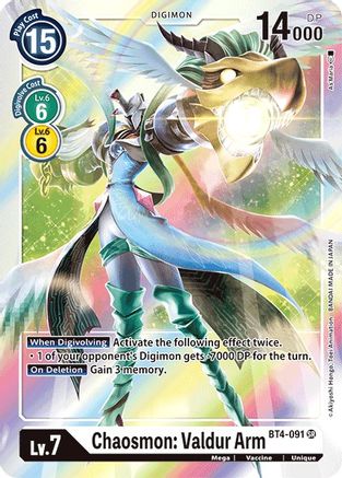 Chaosmon: Valdur Arm (BT4-091) - Great Legend Foil