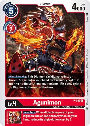 Agunimon - P-029 (P-029) - Digimon Promotion Cards Foil