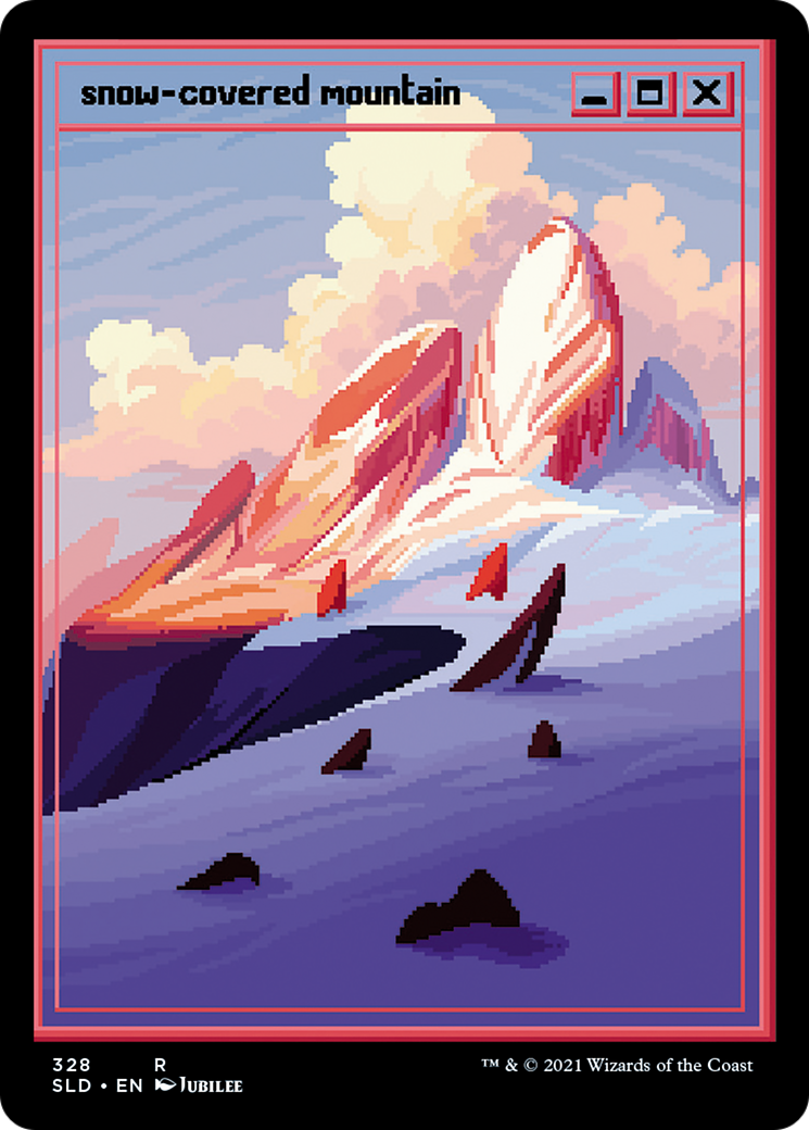 Snow-Covered Mountain (SLD-328) - Secret Lair Drop Foil