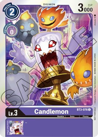 Candlemon - BT3-076 (Event Pack 1) (BT3-076) - Release Special Booster 1.0 Foil