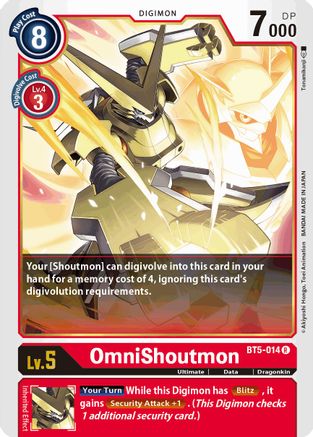 OmniShoutmon (BT5-014) - Battle of Omni