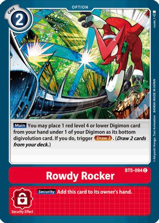 Rowdy Rocker (BT5-094) - Battle of Omni