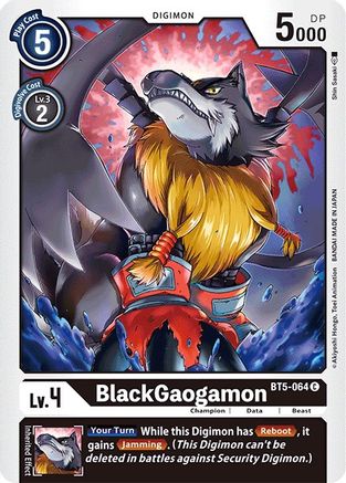 BlackGaogamon (BT5-064) - Battle of Omni