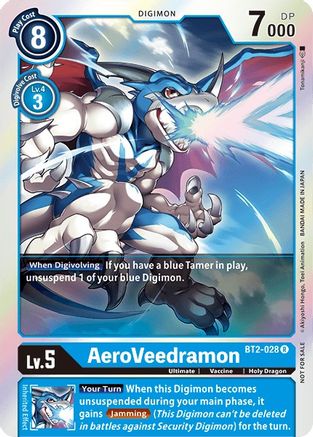 AeroVeedramon - BT2-028 (Battle of Omni Pre-Release) (BT2-028) - Release Special Booster 1.0 Foil