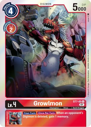 Growlmon (ST7-05) - Starter Deck 07: Gallantmon Foil