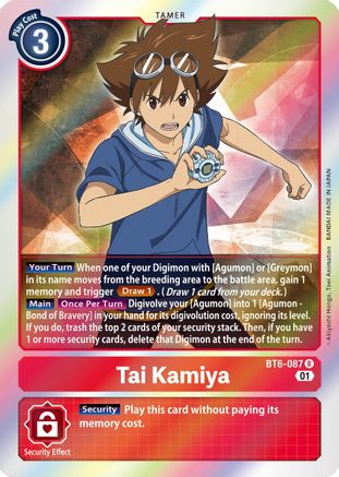 Tai Kamiya (BT6-087) - Double Diamond Foil