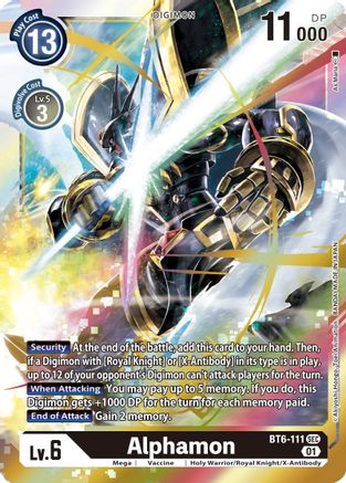 Alphamon (BT6-111) - Double Diamond Foil