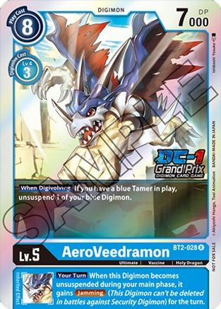 AeroVeedramon (DC-1 Grand Prix) (BT2-028) - Release Special Booster 1.5 Foil