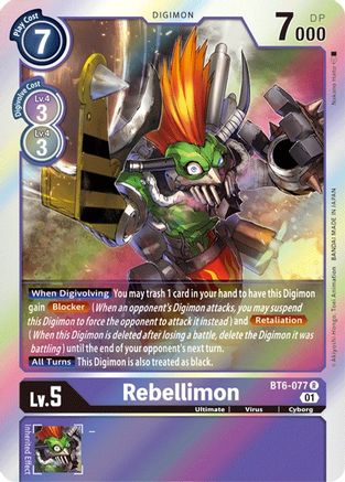 Rebellimon (BT6-077) - Double Diamond Foil