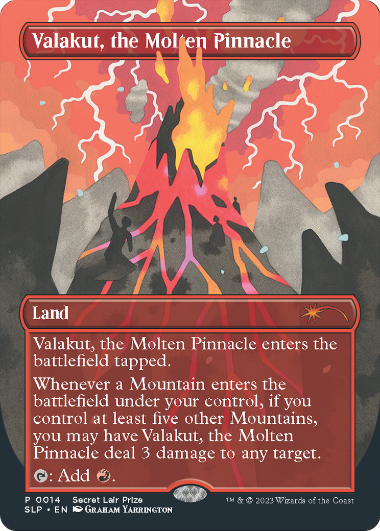 Valakut, the Molten Pinnacle (SLP-014) - Secret Lair Showdown (Borderless) Foil