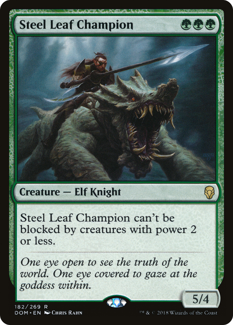 Steel Leaf Champion (DOM-182) - Dominaria Foil