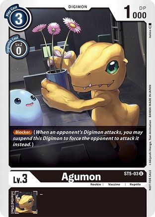 Agumon (Official Tournament Pack Vol.3) (ST5-03) - Starter Deck 05: Machine Black