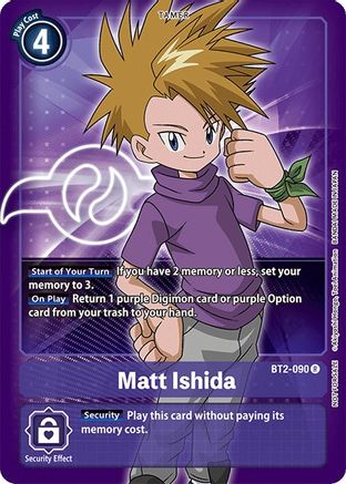 Matt Ishida - BT2-090 (Official Tournament Pack Vol.3) (BT2-090) - Release Special Booster 1.0