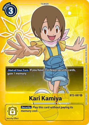 Kari Kamiya (Official Tournament Pack Vol.3) (BT2-087) - Release Special Booster 1.0