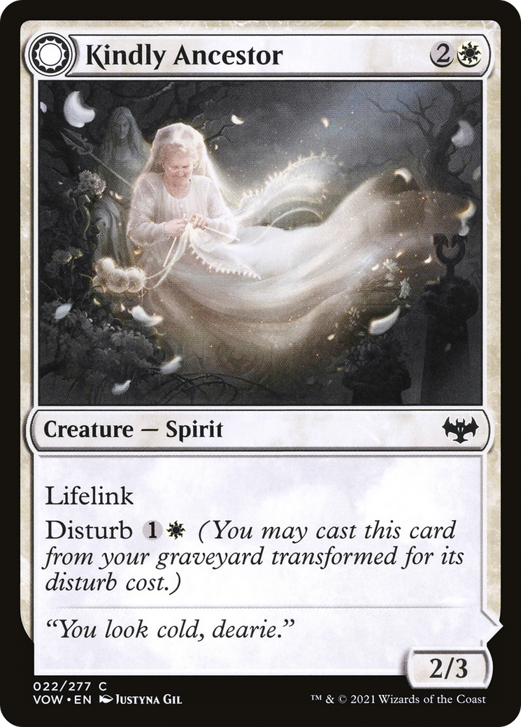 Kindly Ancestor // Ancestor's Embrace (VOW-022) - Innistrad: Crimson Vow: (Double Faced Transform)