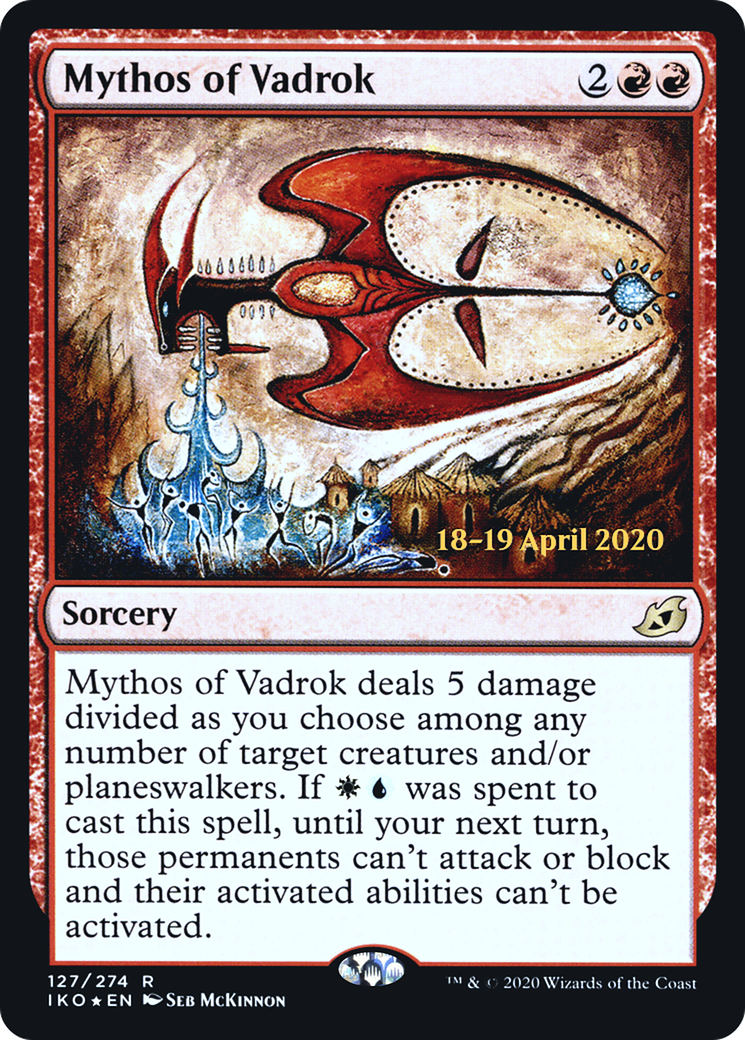 Mythos of Vadrok (PRE-127) - Ikoria: Lair of Behemoths Promos Foil