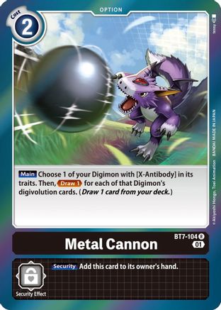 Metal Cannon (BT7-104) - Next Adventure Foil