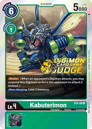 Kabuterimon - ST4-08 (Judge Pack 1) (ST4-08) - Starter Deck 04: Giga Green Foil