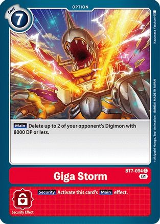 Giga Storm (BT7-094) - Next Adventure