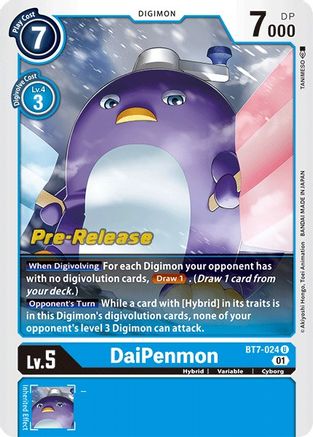 DaiPenmon (BT7-024) - Next Adventure Pre-Release Cards Foil