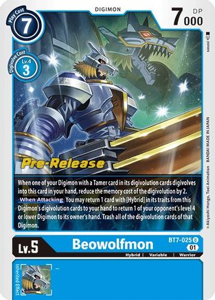 Beowolfmon (BT7-025) - Next Adventure Pre-Release Cards Foil