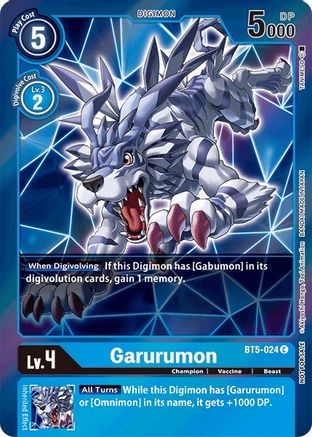 Garurumon (Event Pack 2) (BT5-024) - Battle of Omni Foil