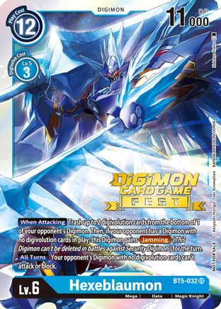 Hexeblaumon (Digimon Card Game Fest 2022) (BT5-032) - Battle of Omni Foil