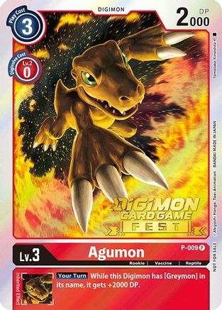 Agumon - P-009 (Digimon Card Game Fest 2022) (P-009) - Digimon Promotion Cards Foil