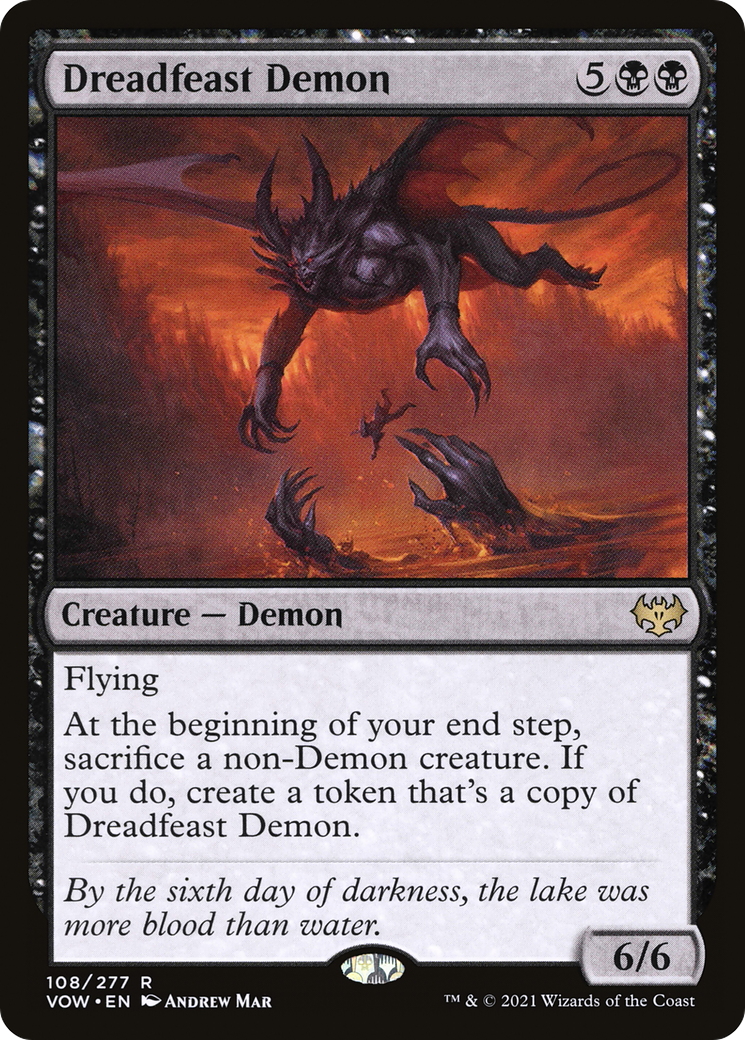 Dreadfeast Demon (VOW-108) - Innistrad: Crimson Vow