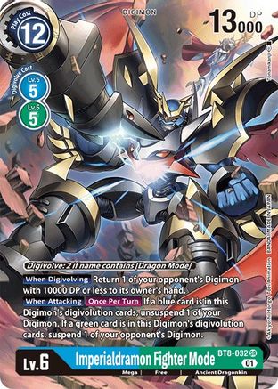 Imperialdramon Fighter Mode (Alternate Art) (BT8-032) - New Awakening Foil