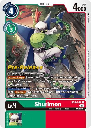 Shurimon (BT8-048) - New Awakening Pre-Release Cards Foil