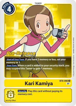 Kari Kamiya (BT8-090) - New Awakening Pre-Release Cards Foil