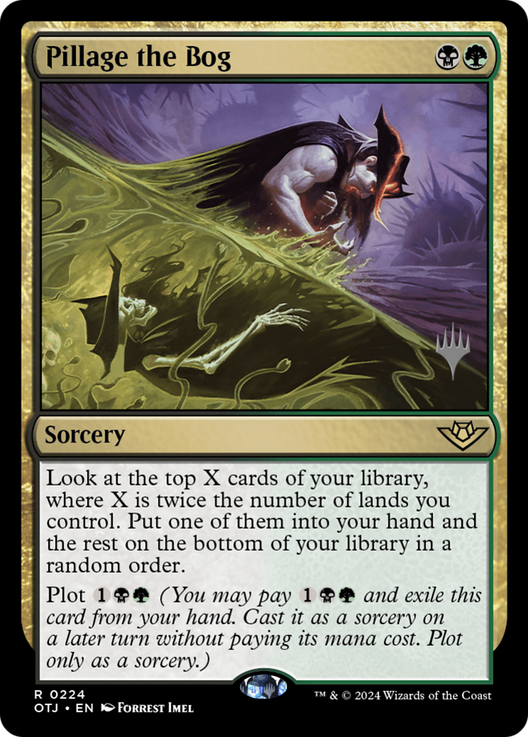 Pillage the Bog (PPOTJ-224P) - Outlaws of Thunder Junction Promos Foil