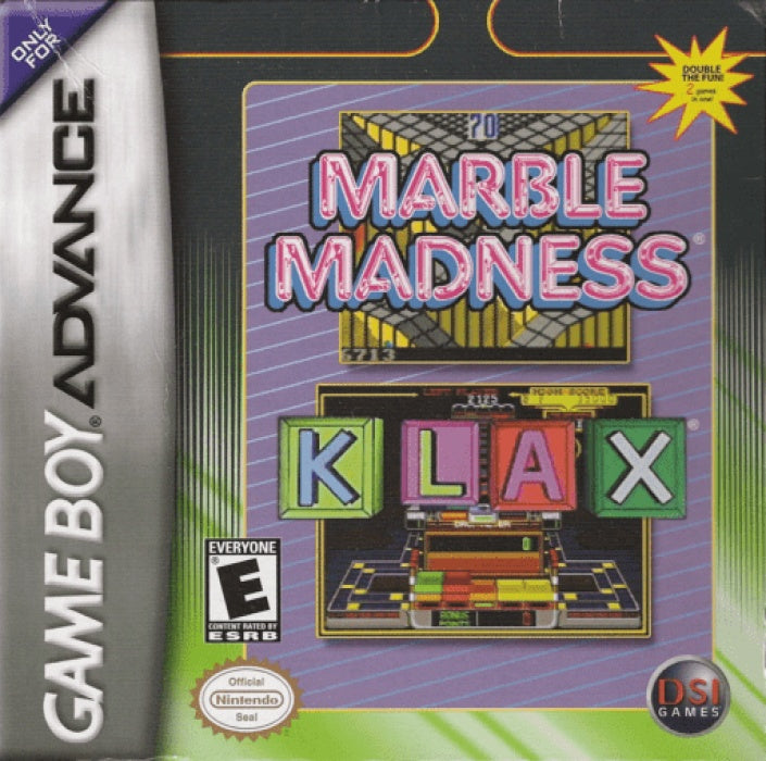 Marble Madness / Klax - Game Boy Advance (GBA)