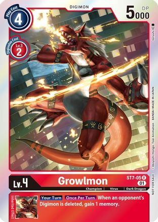 Growlmon (Gen Con 2022) (ST7-05) - Starter Deck 07: Gallantmon Foil