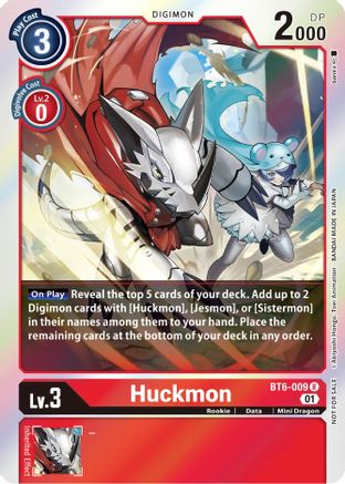 Huckmon (Event Pack 3) (BT6-009) - Double Diamond Foil