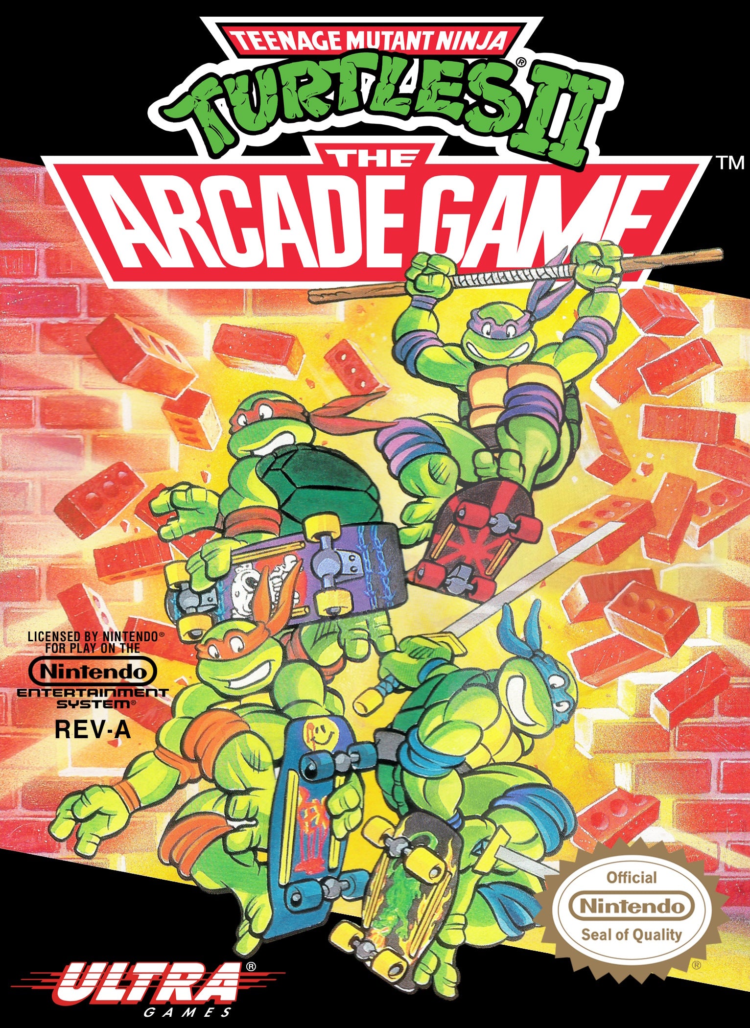 Teenage Mutant Ninja Turtles II: The Arcade Game - Nintendo (NES)