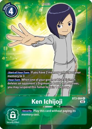 Ken Ichijoji (Alternate Art) (BT3-094) - Starter Deck 13: Ragnaloardmon Foil