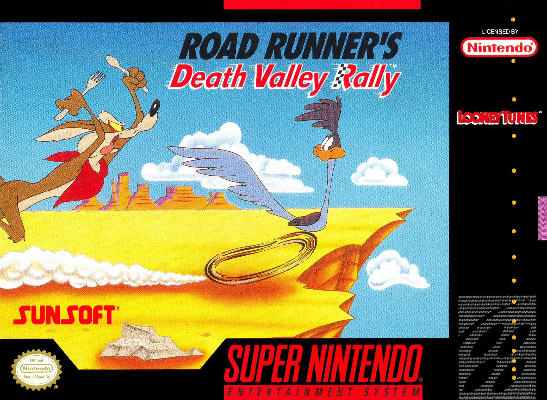 Road Runner's Death Valley Rally - Super Nintendo (SNES)