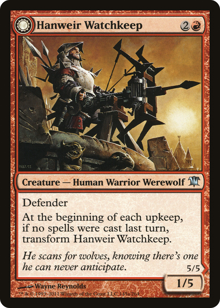 Hanweir Watchkeep (ISD-145) - Innistrad: (Double Faced Transform) Foil