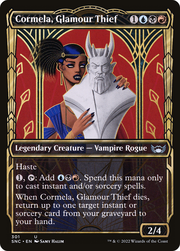 Cormela, Glamour Thief (Showcase) (SNC-301) - Streets of New Capenna: (Showcase) Foil