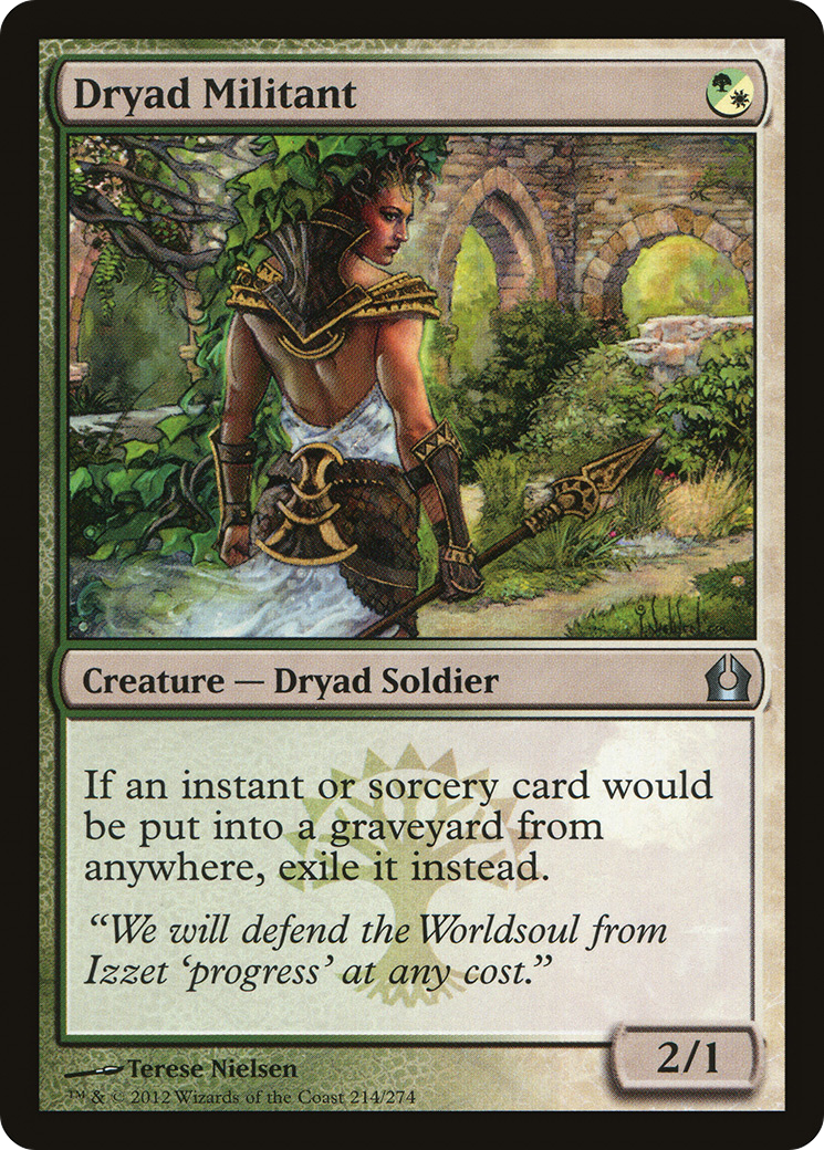Dryad Militant (RTR-214) - Return to Ravnica Foil