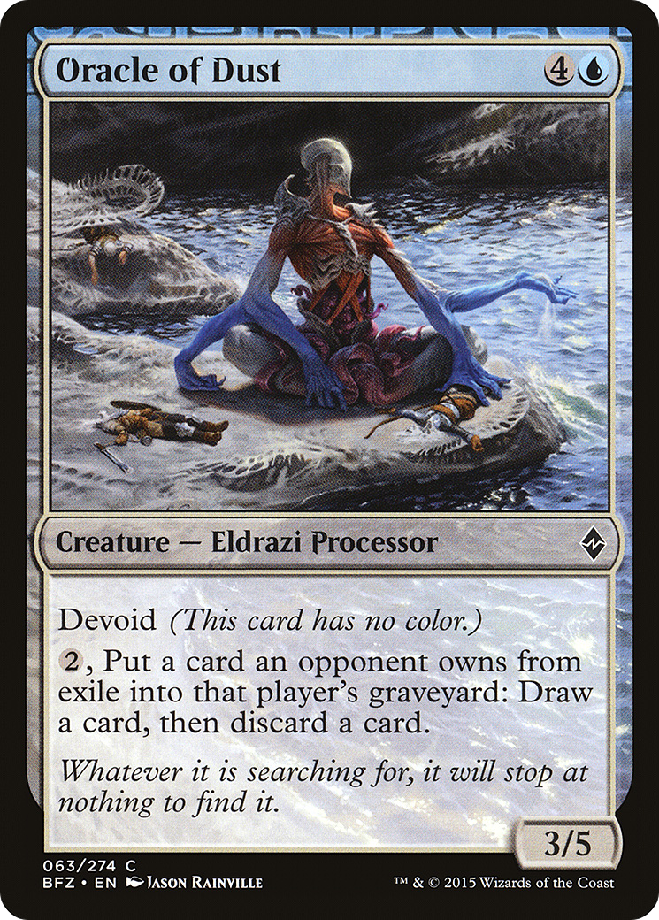 Oracle of Dust (BFZ-063) - Battle for Zendikar: (devoid) Foil