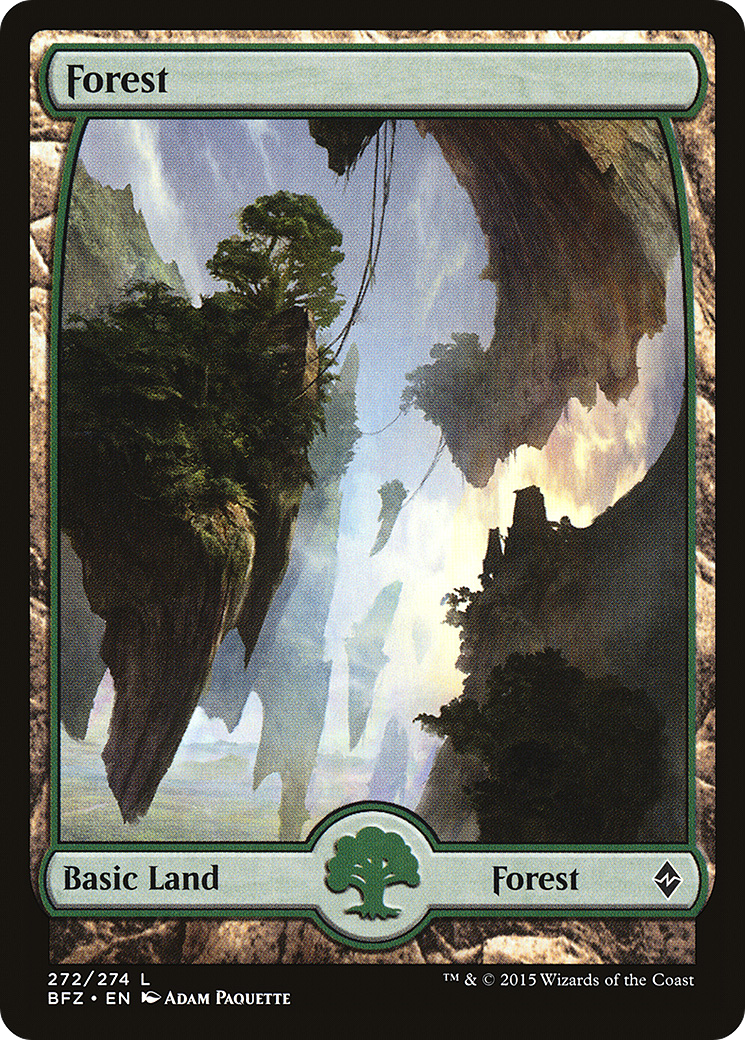 Forest (272) - Full Art (BFZ-272) - Battle for Zendikar