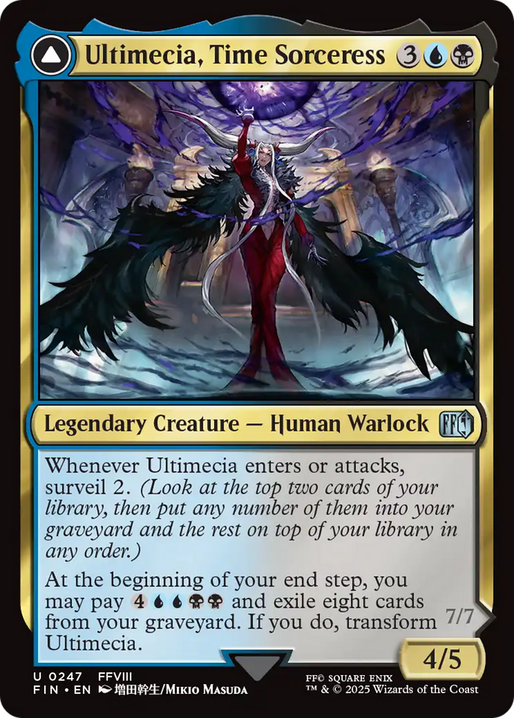 Ultimecia, Time Sorceress // Ultimecia, Omnipotent (FIN-247) - FINAL FANTASY Foil
