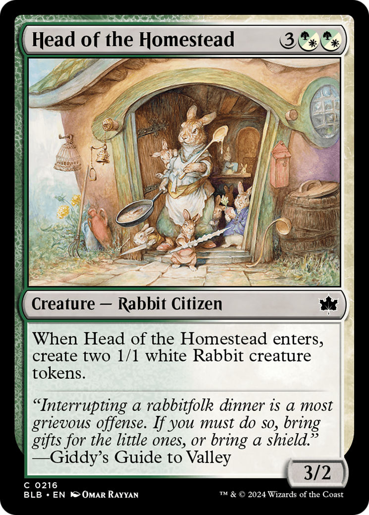 Head of the Homestead (BLB-216) - Bloomburrow Foil
