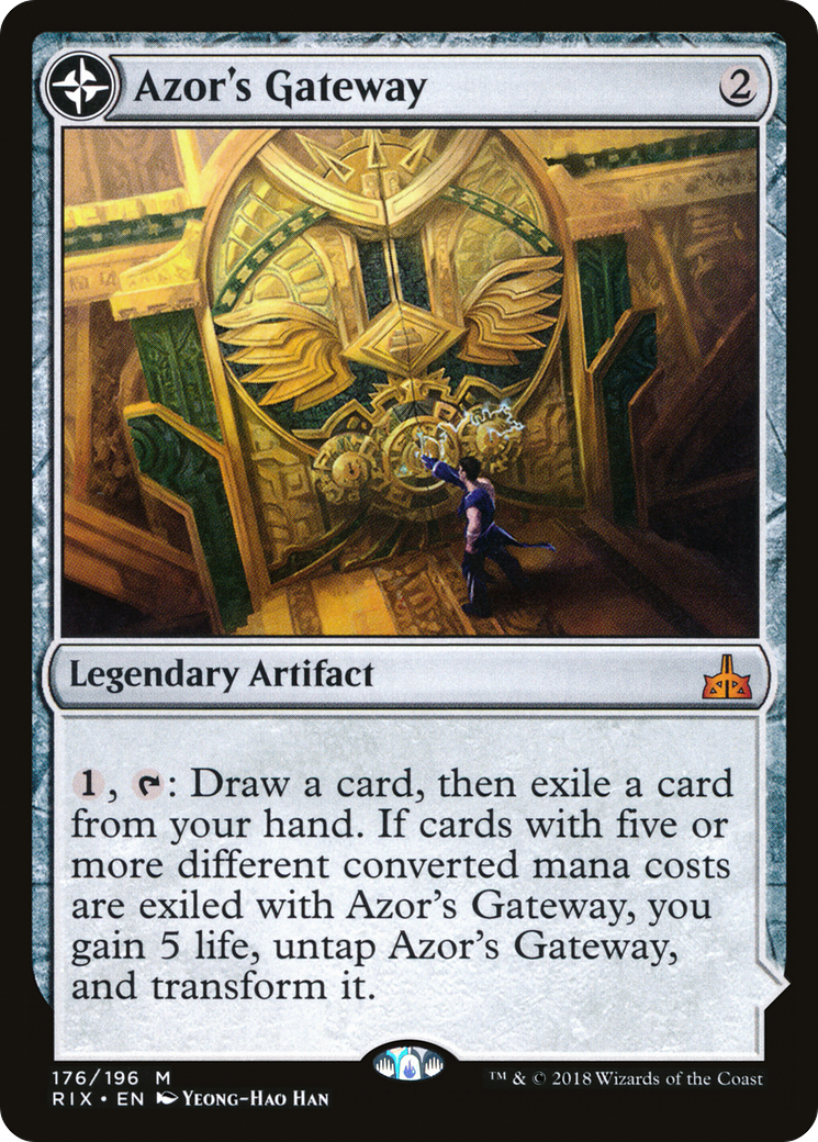 Azor's Gateway (RIX-176) - Rivals of Ixalan: (compasslanddfc) Foil